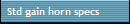 Std gain horn specs