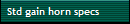 Std gain horn specs